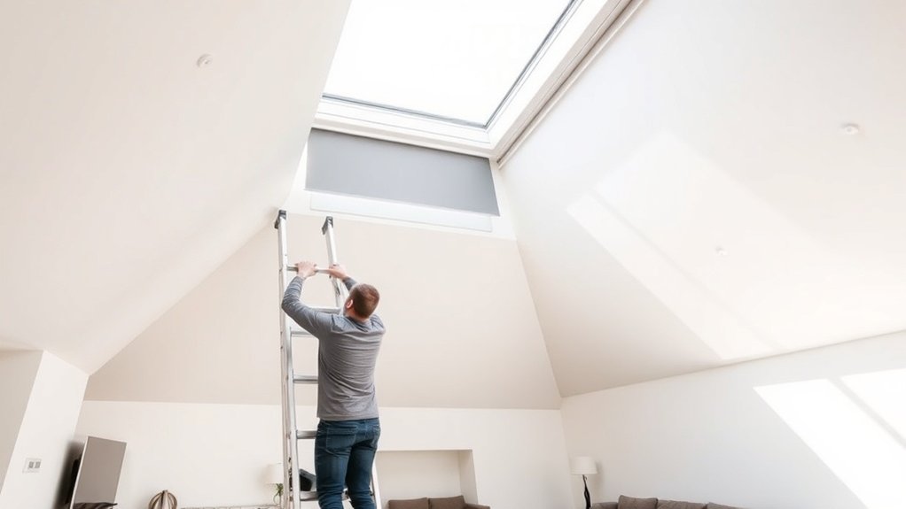 Skylight Blinds Installation Alexandra Palace