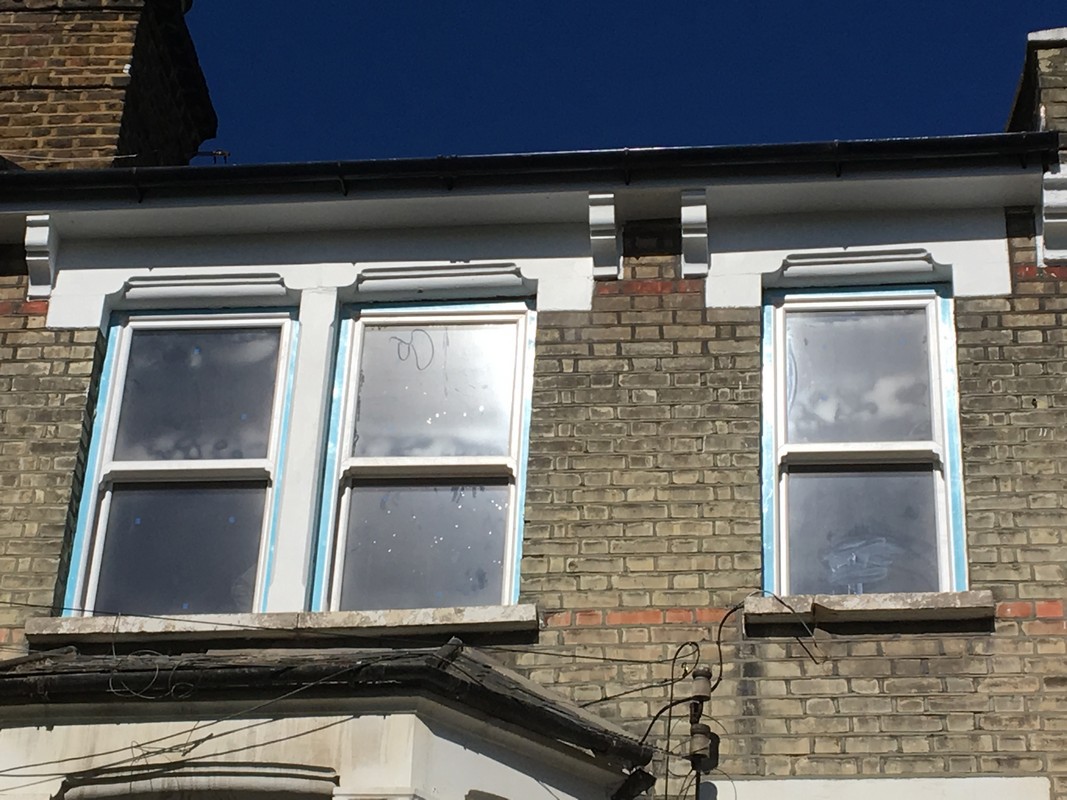 New uPVC sash windows fitted on Victorian terrace in Alexandra Palace